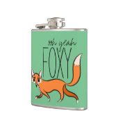 Ooh Ja Foxy Cute Fox Slogan Heupfles (Links)