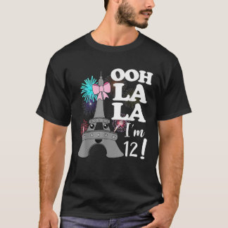 Ooh La I M 12 Paris Themafeest Meme 12e geboorte T-shirt
