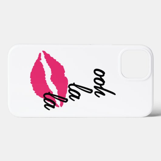 Ooh la la ! avec un coque iphone de baiser (Verso (horizontal))