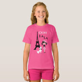 Ooh La La Eiffel Tower, poolzaal en meisje T-shirt (Voorkant volledig)