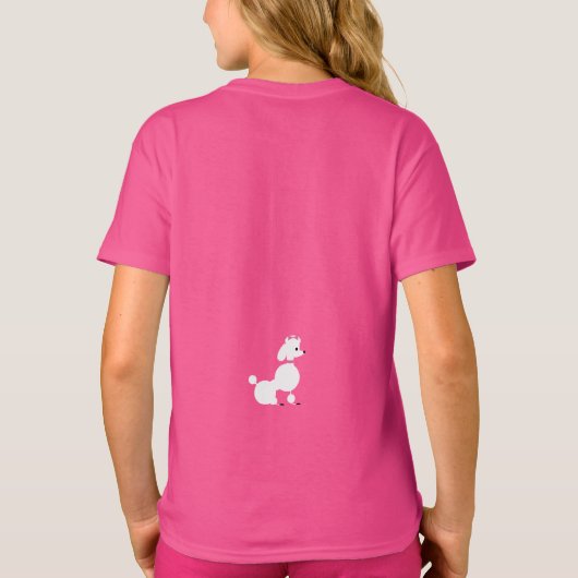Ooh La La Eiffel Tower, poolzaal en meisje T-shirt (Achterkant)
