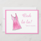 "Ooh La La !" Invitation à la douche Lingere (Devant)