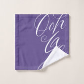 Ooh La La Letting couleur violet ultra violet (Gant de toilette)