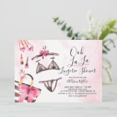 Ooh La La Lingerie Invitation à la douche nuptiale (Debout devant)