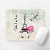 Ooh La La Paris Eiffel Tower on  Pattern Muismat (Met muis)