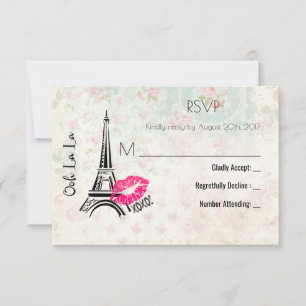 Ooh La La Paris Eiffel Tower  RSVP Kaartje
