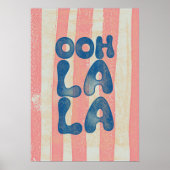Ooh La La Trendy Wall Art Poster (Devant)