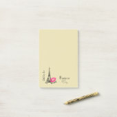 Ooh La Paris Eiffeltoren Bonjour Post-it® Notes (Op bureau)
