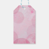 Ooh La Pink Gold Paris Eiffeltoren Bokeh Cadeaulabel (Achterkant)