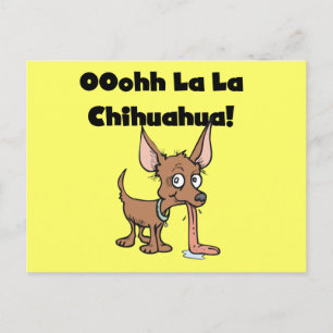 Oohh La Chihuahua T-shirts en cadeaus Briefkaart
