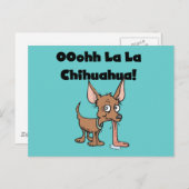 Oohh La Chihuahua T-shirts en cadeaus Briefkaart (Voorkant / Achterkant)