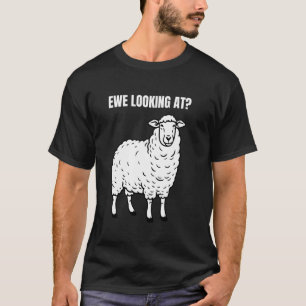 Ooi die naar grappige schapenboer en schapenhouder t-shirt