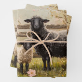 Ooi en Lam Spring Schaap Art Decoupage Inpakpapier Vel (In situ)