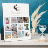 Ooie Nieuwe Baby Eerste Jaar Foto's Geboorte Stats Fotoplaat (Zijkant)