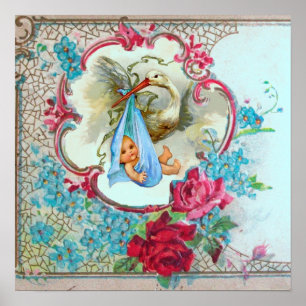OOIEVAAR BABY BOY SHOWER POSTER