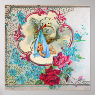 OOIEVAAR BABY BOY SHOWER POSTER