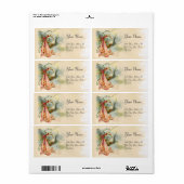 OOIEVAAR BABY MEISJE DOUCHE ROZE ETIKET (Full Sheet)