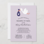 Ooievaar Baby Shower per Post Kaart (Voorkant)