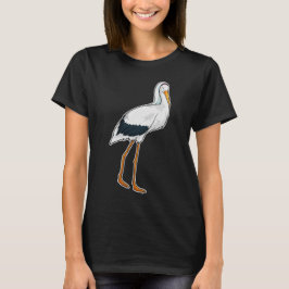 Ooievaar Bruids Sluier Bruiloft T-shirt