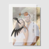 ooievaar dragend Baby showers inzetstuk Vellum Uitnodigingen (Offset (Koppel))