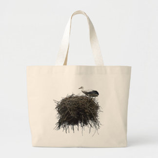 ooievaar grote tote bag