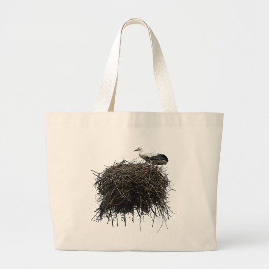 ooievaar grote tote bag (Voorkant)