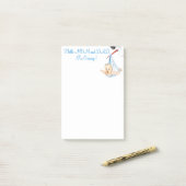 Ooievaar met Baby Grappige Sticky Notes Aangepaste (Op bureau)