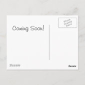 Ooievaar met Bundel op Wit Briefkaart (Achterkant)