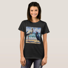 Ooievaar Raaf Dol – Strandvogel Gebabbel T-shirt