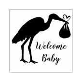 Ooievaar Rubberstempel (Afrduk)