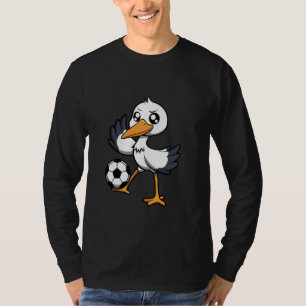 Ooievaar Voetbalspeler Bal Sporten Hobby T-shirt