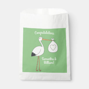 ooievaars Baby shower veer Bedankzakje