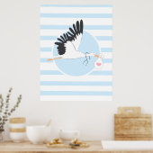 Ooievaarsbevalling Medisch Kantoor Schattige Poste Poster (Keuken)