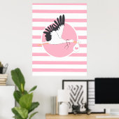 Ooievaarsbevalling Medisch Kantoor Schattige Poste Poster (Thuiskantoor)