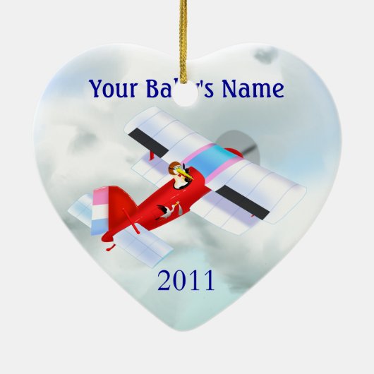 Ooievaarsvliegtuig Ornament (Achterkant)