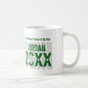 OOIG JAAR LEERLER IN GROEN KOFFIEMOK
