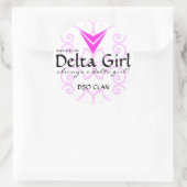 "Ooit een Delta Girl" Sticker (Tas)