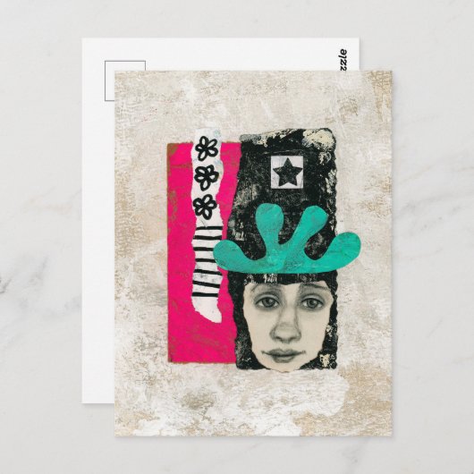 Ooit en altijd een krankzinnig Briefkaart - Abstra (Voorkant / Achterkant)