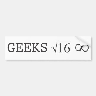 Ooit geeks bumpersticker