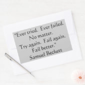 Ooit geprobeerd, nooit gefaald Sticker. Rechthoekige Sticker (Envelop)