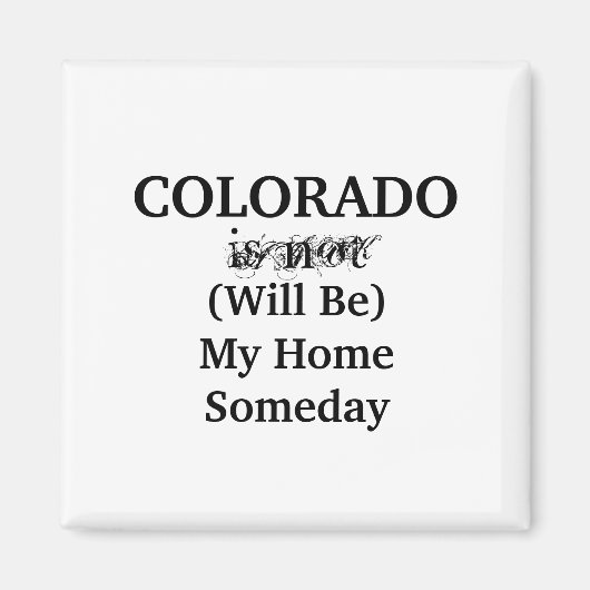 Ooit in Colorado Magneet (Voorkant)