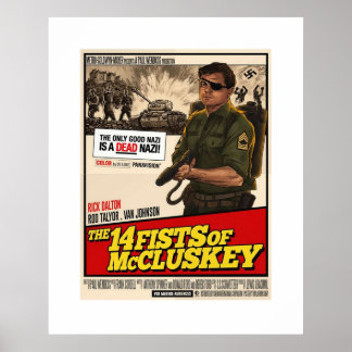 Ooit in Hollywood 14 vuisten van Mclusk Poster