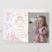 Ooit Magische Prinses Kasteel Verjaardag Kaart (Voorkant)