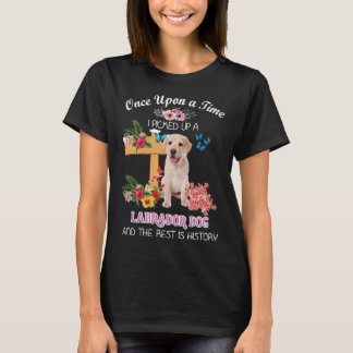 Ooit nam ik een labrador hond en de t-shirt