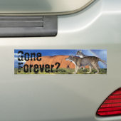 Ooit? Tasmaanse tijger-Bumpersticker Bumpersticker (Op auto)