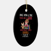 Ooit was er een meisje dat echt boekt keramisch ornament (Rechts)