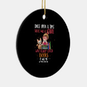 Ooit was er een meisje dat echt boekt keramisch ornament (Rechts)