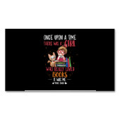 Ooit was er een meisje dat echt boekt magnetisch visitekaartje (Voorkant)