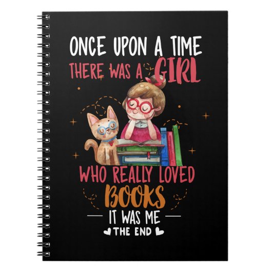 Ooit was er een meisje dat echt boekt notitieboek (Voorkant)