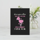 Ooit was er een meisje dat van Flamingos hield Kaart (Staand voorkant)